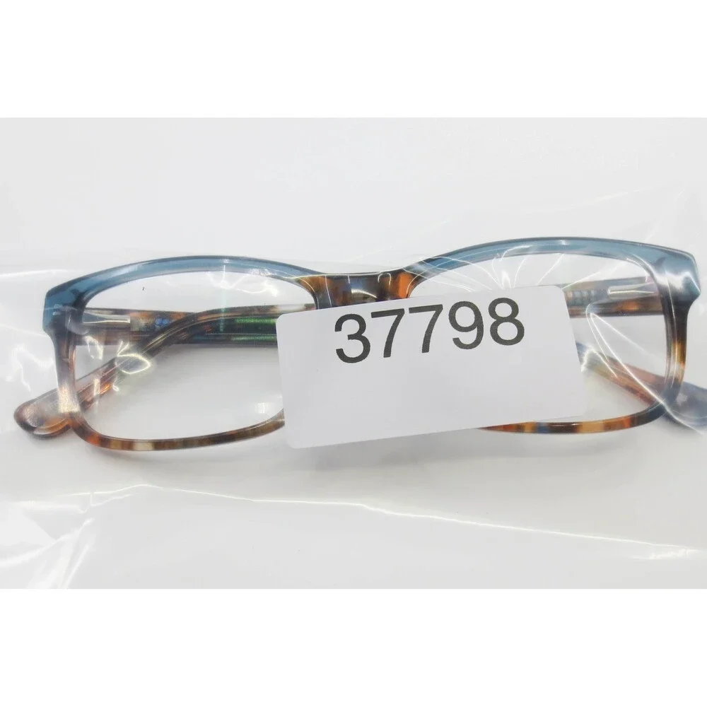 Chelsea Morgan CM 202238 HV/BLU Tortoise Blue Rectangular Eyeglasses 52-16-140